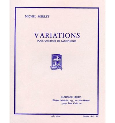 Variations (4 sax) : Partition