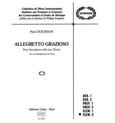 Allegretto grazioso (sax alto ou ténor et piano) V...