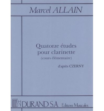 Quatorze études pour clarinette d'après Czerny