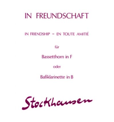 In Freundschaft (Version für Basset-Horn in F oder...