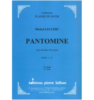 Pantomine (cl & piano)