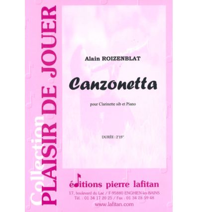 Canzonetta (cl & piano)