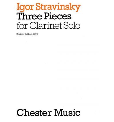 3 Pieces (Ed. rev. 1993) Clar. seule (= Three Piec...