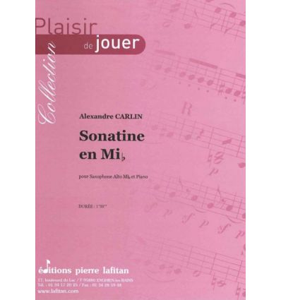 Sonatine en Mib (version sax alto et piano)