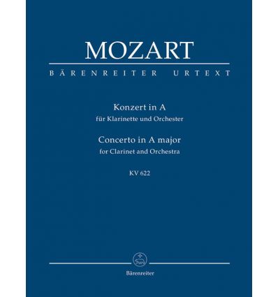 Concerto KV 622 (Cl & O.) Urtext poche bärenreiter...