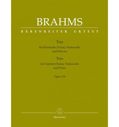 Trio op.114 clar. cello, piano. ed. Bärenreiter