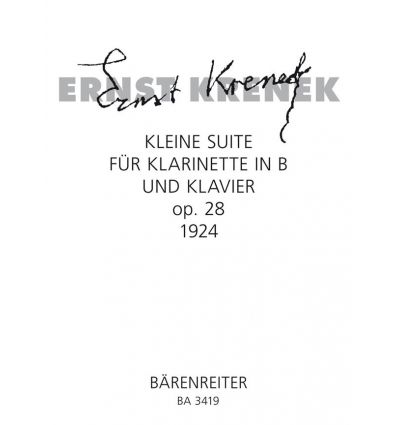Kleine Suite (cl & piano, 1924 = op.28)