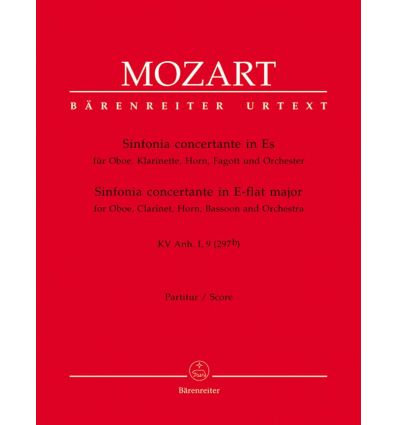 Sinfonie concertante K297b: Score (ob, cl, horn, b...