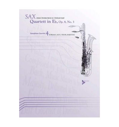Quartet in Eb Op.8 N°3 pour quat.sax: SATB