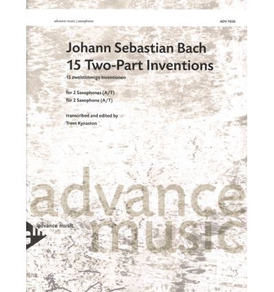 15 Two-Part Inventions (2 sax:alto & tenor) rempla...