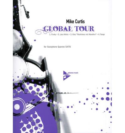 Global Tour (4 sax SATB) Funky, Jazz Waltz, Klezme...