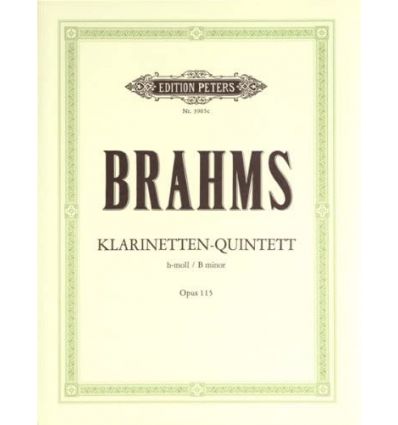 Klarinetten-Quintett h-moll Opus 115, Stimmensatz ...