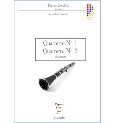 Quartetto Nr1 & Nr2 per 4 clarinetti (4 cl. sib ou...