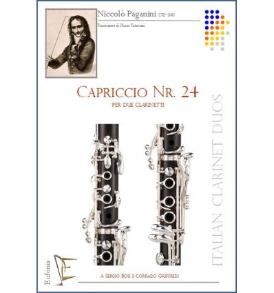 Capriccio Nr. 24, arr. per 2 clarinetti. Variazoni...