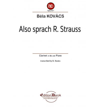 Also sprach R.Strauss (cl & piano) = Hommage à Ric...