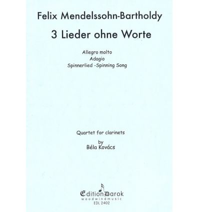 3 Lieder ohne worte (4 cl sssb) = 3 Songs without ...