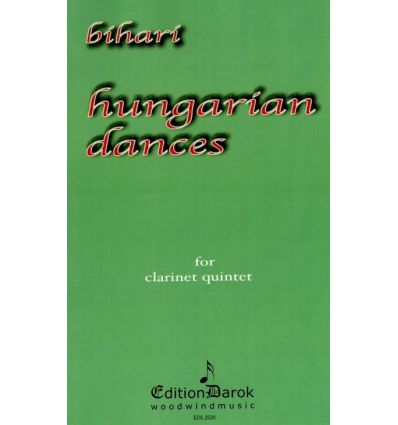 Hungarian Dances, arr. cl. quintet (4 Bb & bass) P...