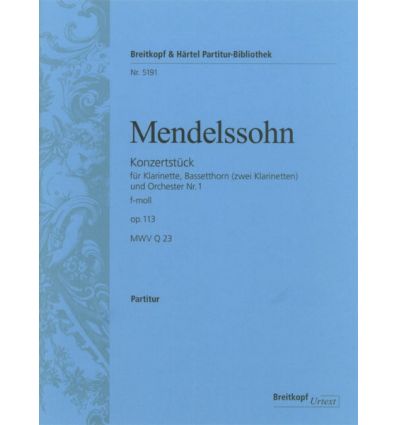 Konzertstück op.113/1 (Conducteur) Cl, Cor de b. (...