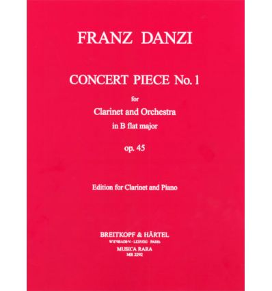 Concert Piece N°1 op.45 sibM, clar. et piano (orig...