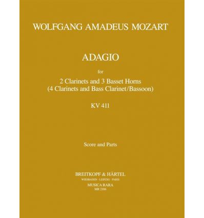 Adagio KV 484a (411) Pour 2 cl & 3 cors de basset ...