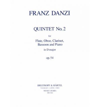 Quintet in d maj op.54/2 (Fl hb cl bn piano)
