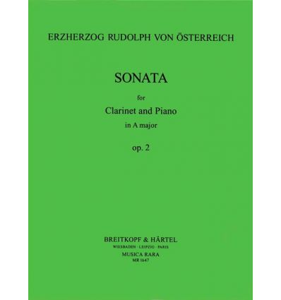 Sonata in A op.2 (cl & piano, par Rodolphe, Archid...