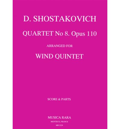 Quartet n°8 op.110, arr. pour Quintette à vent (Fl...