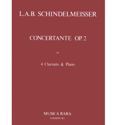 Concertante op.2 (4 cl & piano) Schindelmeisser = ...