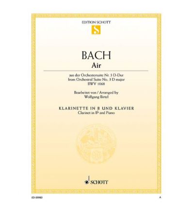 Air BWV 1068, arr. clarinette et piano (= Aria) ed...