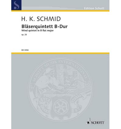 Quintet in B Flat op.28: study score (quintette à ...