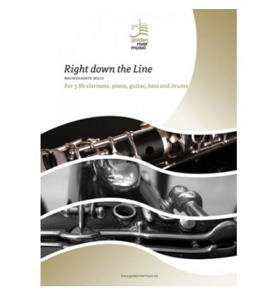 Right down the line (version 3 cl & piano or rhyth...