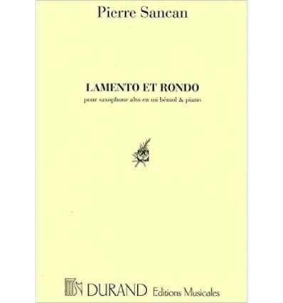 Lamento et rondo (sax alto et piano)