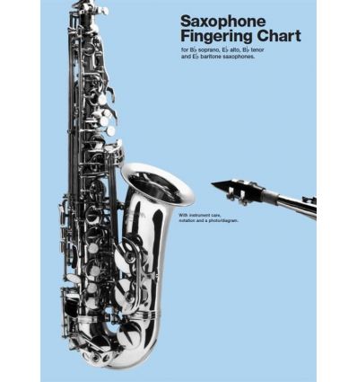 Saxophone fingering chart (sop alto ten bar) dépli...