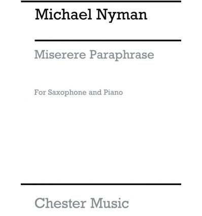 Miserere Paraphrase for Violin Or Saxophone with p...
