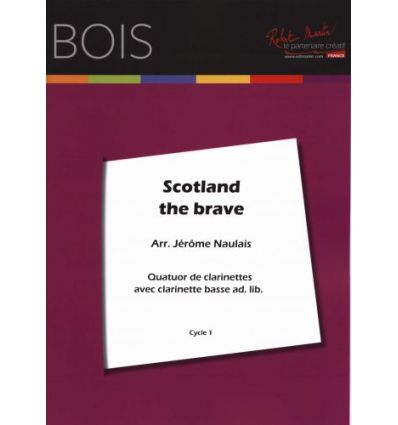 Scotland the Brave, for 4 or 5 clarinets(4 Bb, bas...