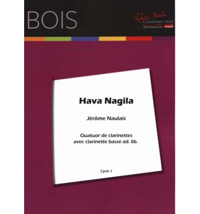 Hava Nagila, arr. for 4 or 5 clarinets (4 BB clari...