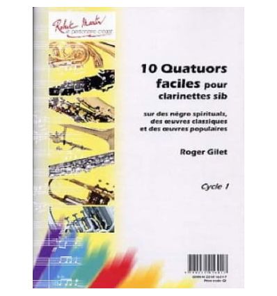 10 quatuors faciles pour clarinettes sib
