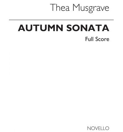 Autumn Sonata : score (bass clar. & orchestra)