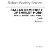 Ballad In Memory Of Shirley Horn (Clarinet And Pia...