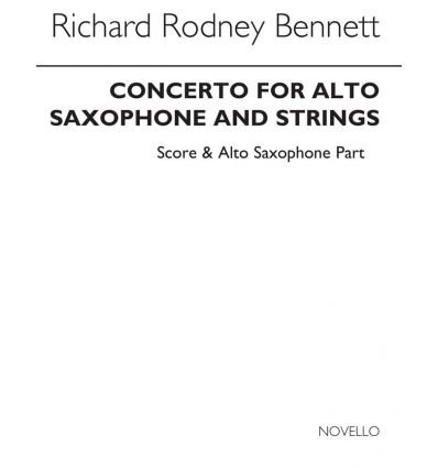 Saxophone concert (1988) réd. sax alto & piano
