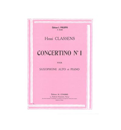Concertino n°1 (sax alto & piano, Degré 2)