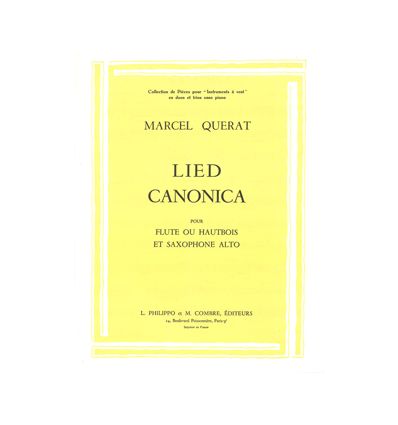 Lied-Canonica (fl ou hb & sax alto)