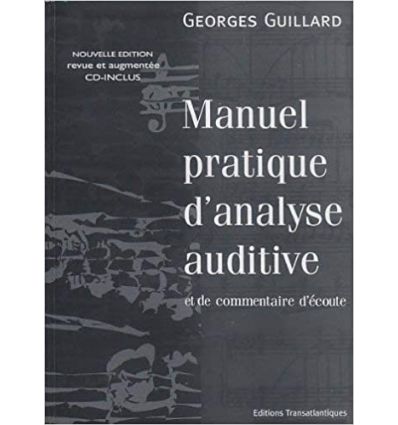Manuel pratique d'analyse auditive. ed. Transatlan...