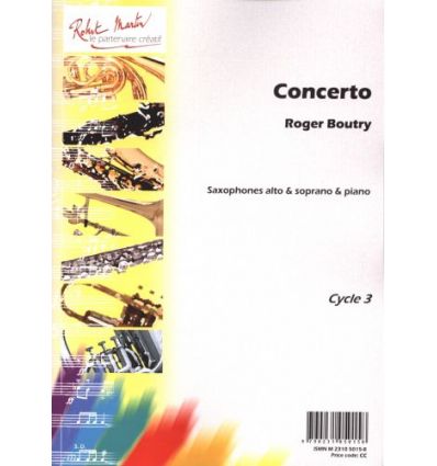 Concerto (réd. sax et piano) cycle 3, 20 mn