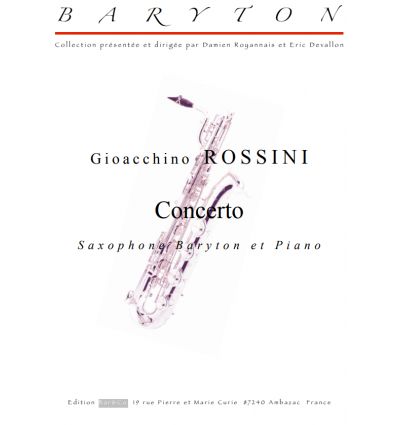 Concerto, arr. sax baryton et piano