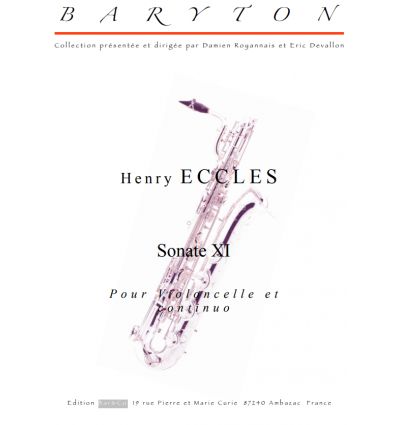 Sonate XI, orig. vlc, arr. sax baryton et piano