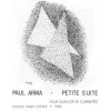 Petite Suite (4 clarinettes, publ. 1976) PP
