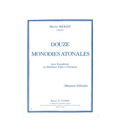 Monodies atonales (12)